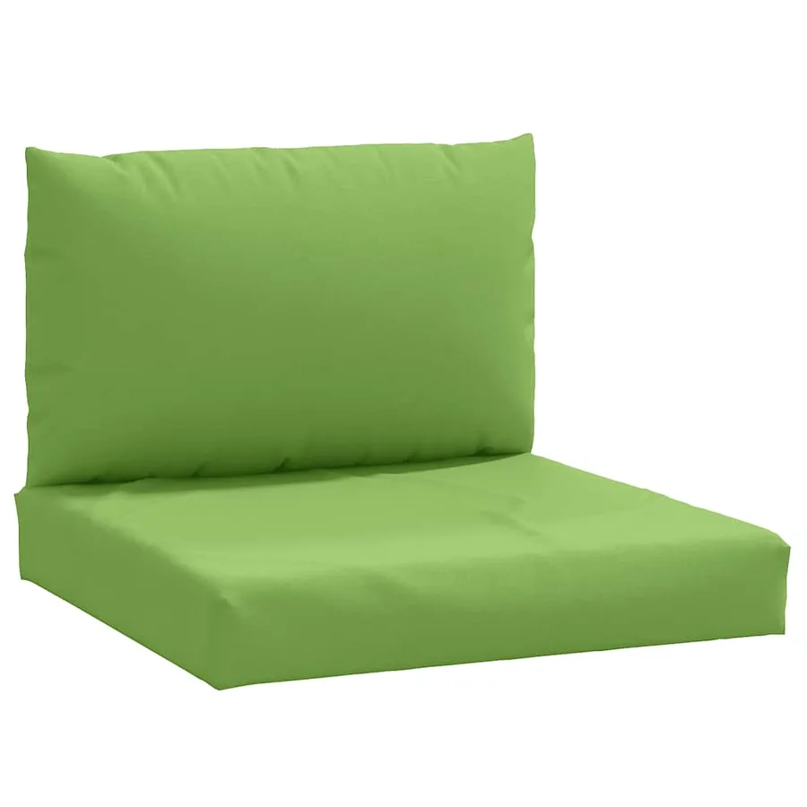 Coussins de palette lot de 2 vert mélangé tissu - 2