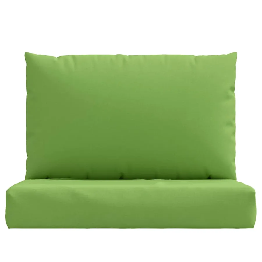 Coussins de palette lot de 2 vert mélangé tissu - 4