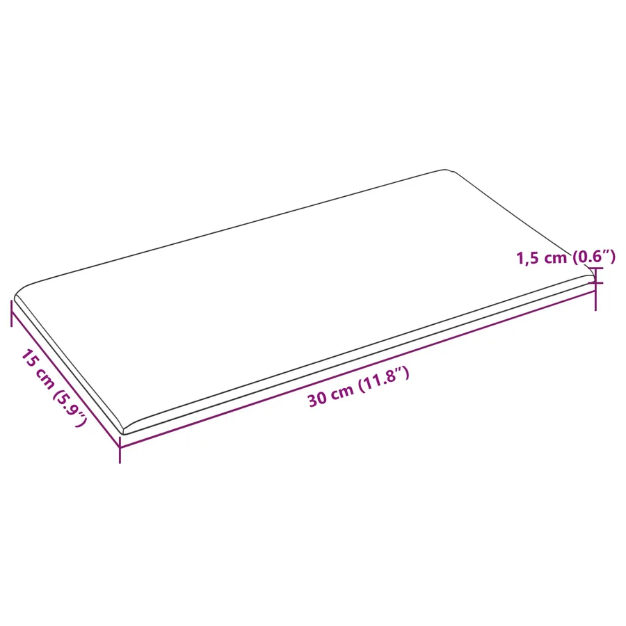 Tête de lit murale 12 pcs Crème Velours - 6