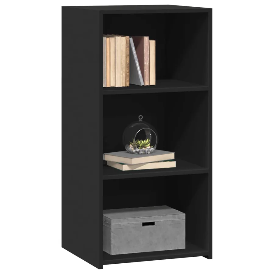 Buffet noir 45x41x93 cm bois d'ingénierie - 3
