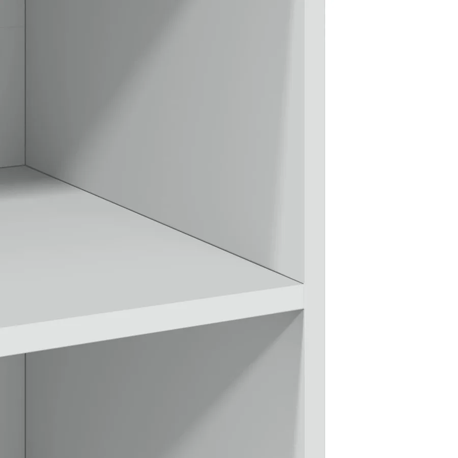 Buffet haut blanc 70x41x185 cm bois d'ingénierie - 7