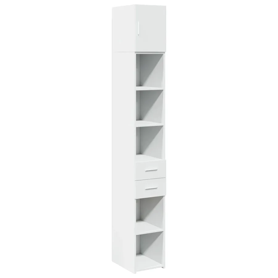 Armoire de rangement mince blanc 30x42,5x225 cm - 2