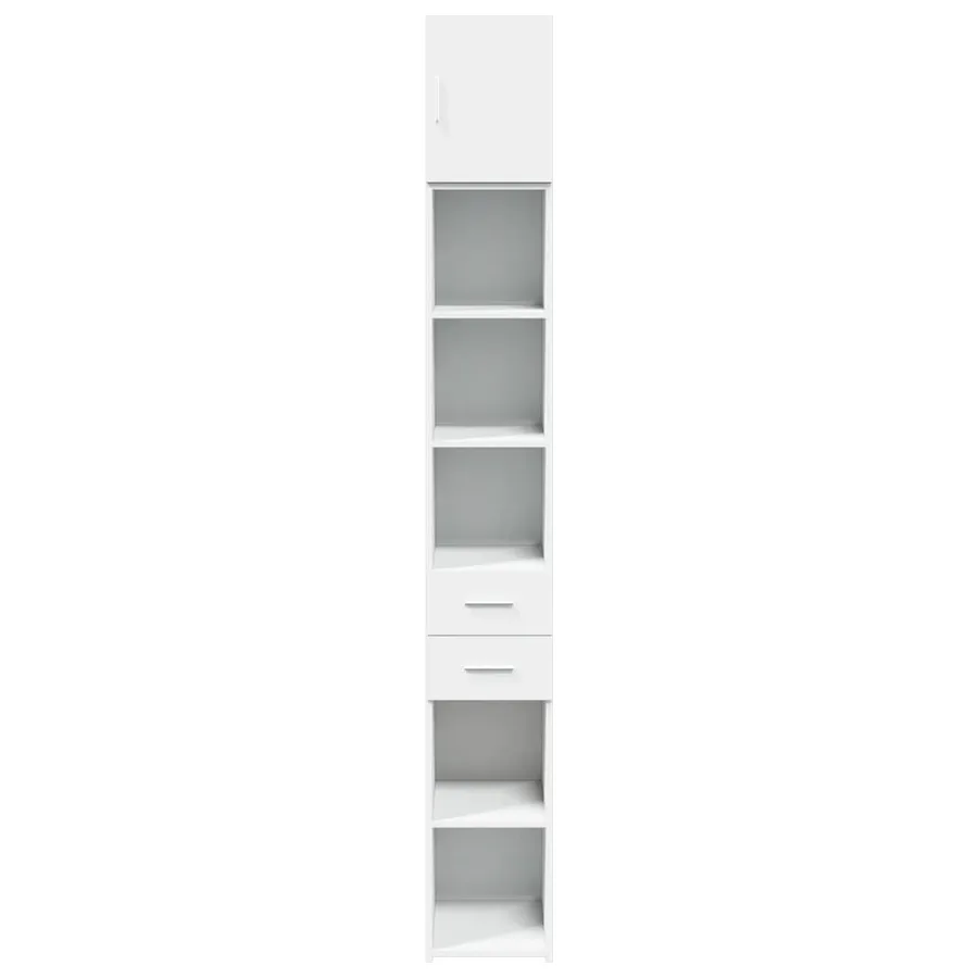 Armoire de rangement mince blanc 30x42,5x225 cm - 4