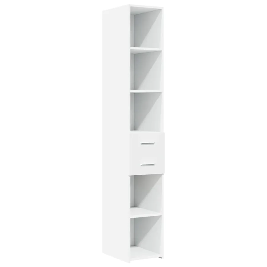 Armoire de rangement mince blanc 30x42,5x225 cm - 6