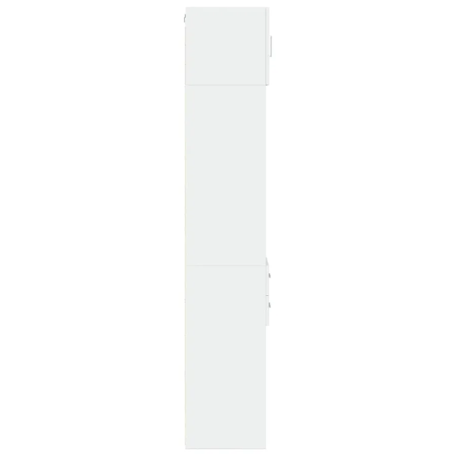 Armoire de rangement mince blanc 30x42,5x225 cm - 7