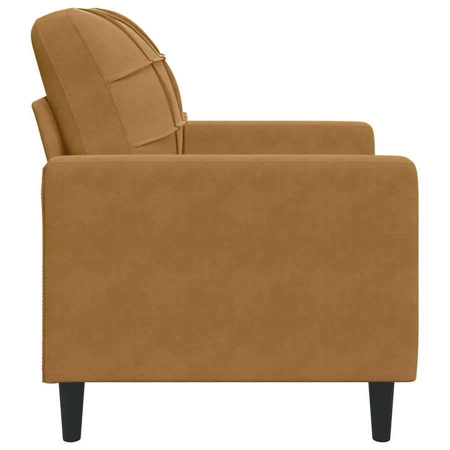Fauteuil Marron 60 cm Velours - 4