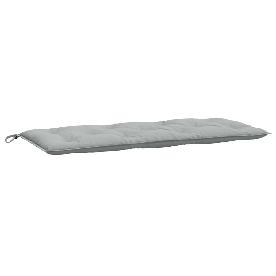Coussin de banc de jardin gris clair mélangé 120x50x7 cm tissu - 2