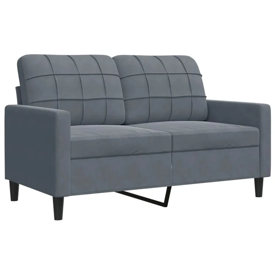 Ensemble de canapés 3 pcs avec coussins et traversins velours - 5