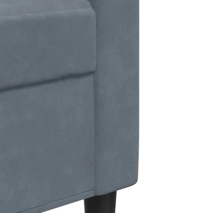 Ensemble de canapés 3 pcs avec coussins et traversins velours - 8