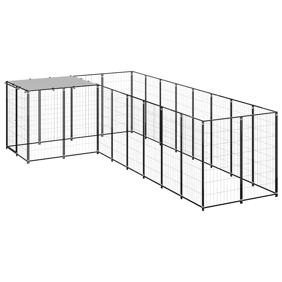 Chenil Noir 6,05 m² Acier - 2