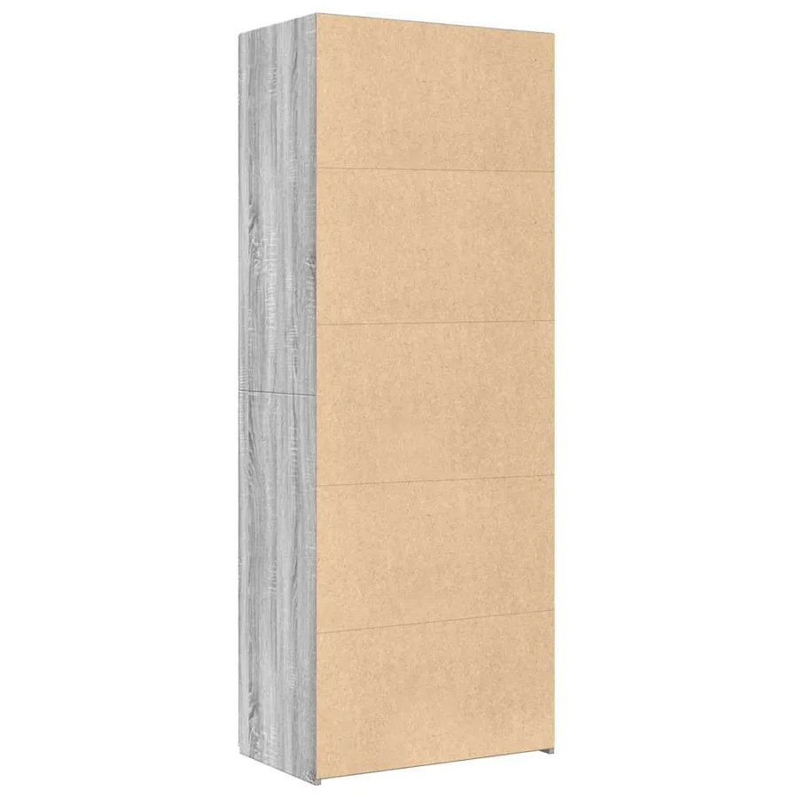 Buffet haut sonoma gris 70x42,5x185 cm bois d'ingénierie - 4
