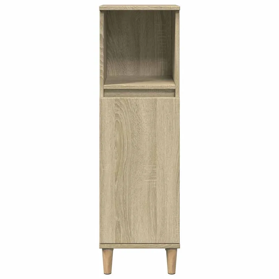 Armoire salle de bain chêne sonoma 30x30x100 cm - 4