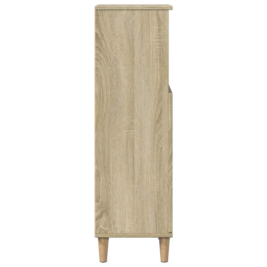 Armoire salle de bain chêne sonoma 30x30x100 cm - 5
