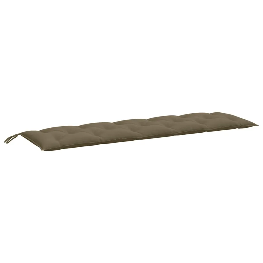 Coussins de banc de jardin lot de 2 taupe mélangé tissu - 5