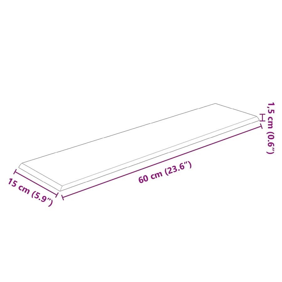 Tête de lit murale 12 pcs Bleu Velours - 6