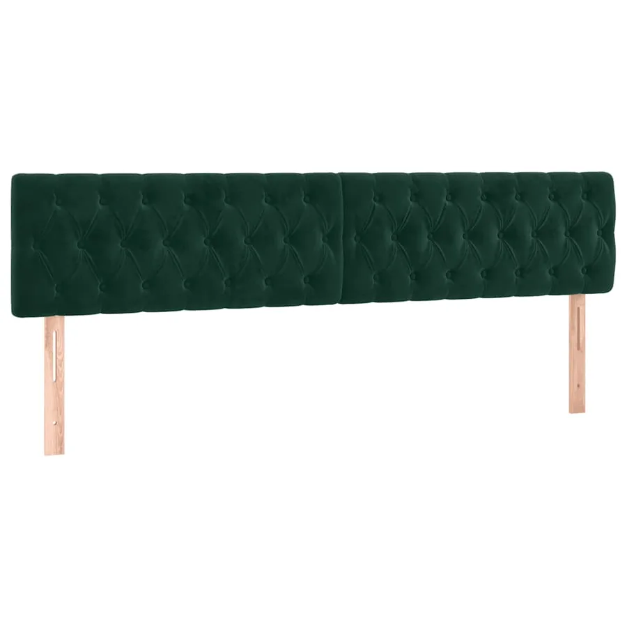 Sommier à lattes de lit avec matelas vert foncé 120x190 cm - 7