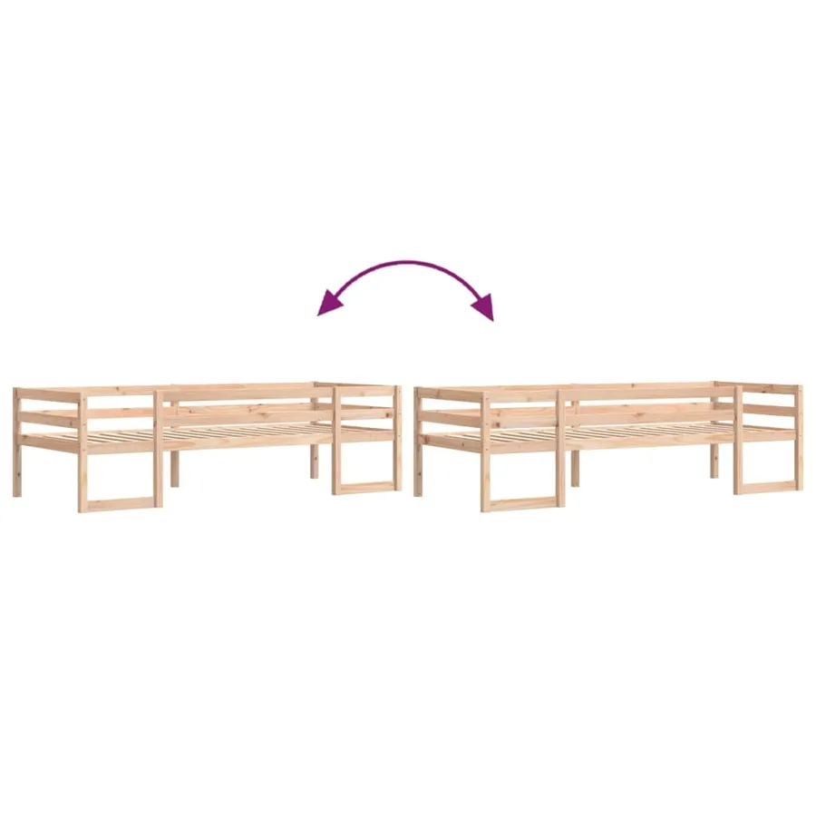 Cadre de lit pour enfants sans matelas 90x190 cm pin massif - 8