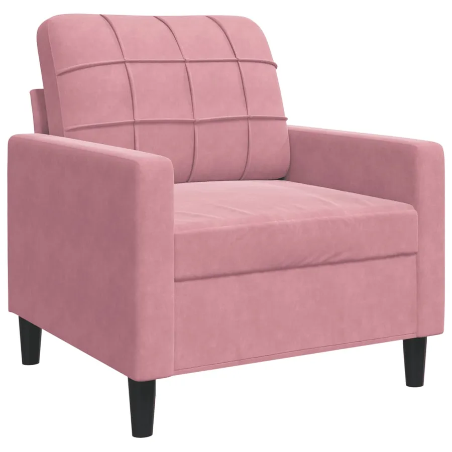 Fauteuil Rose 60 cm Velours - 2