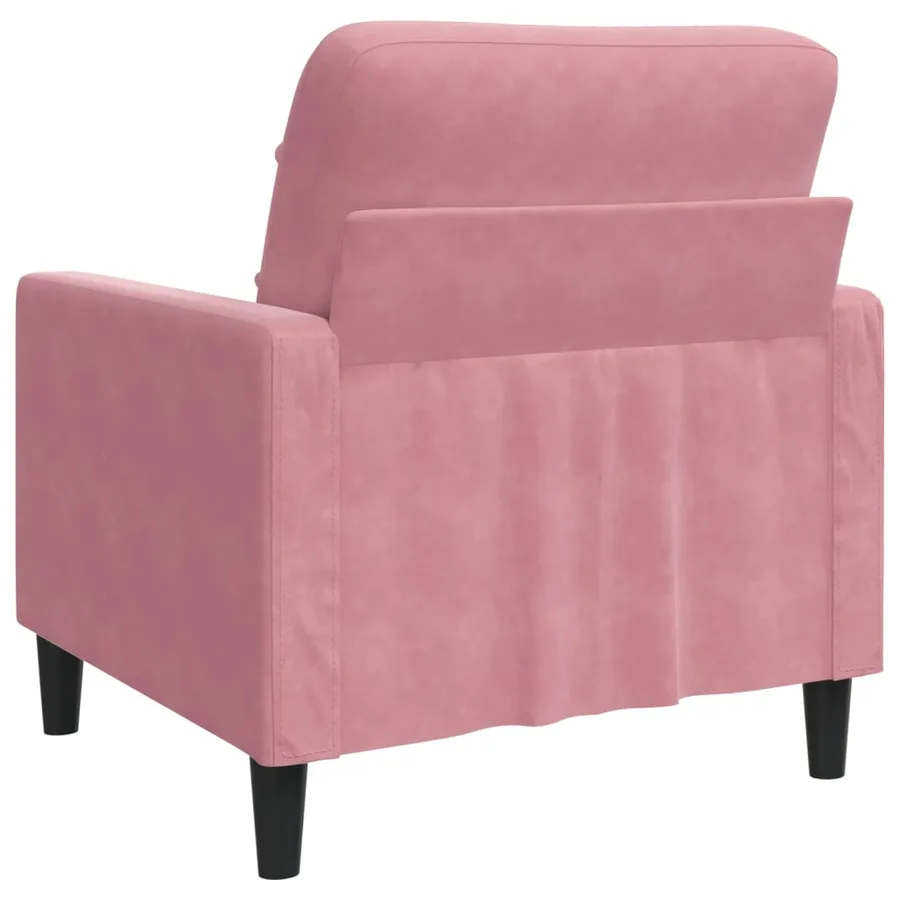Fauteuil Rose 60 cm Velours - 6