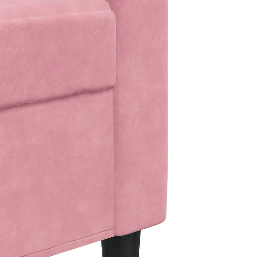 Fauteuil Rose 60 cm Velours - 7