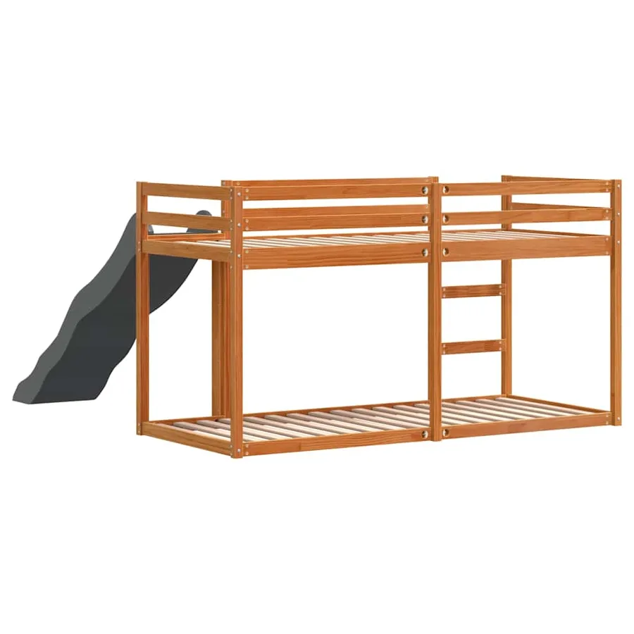 Lit superposé avec toboggan et échelle sans matelas 75x190 cm - 7
