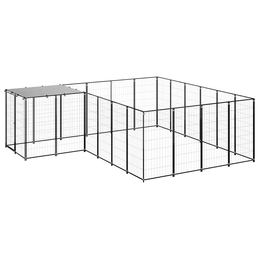 Chenil Noir 8,47 m² Acier - 2