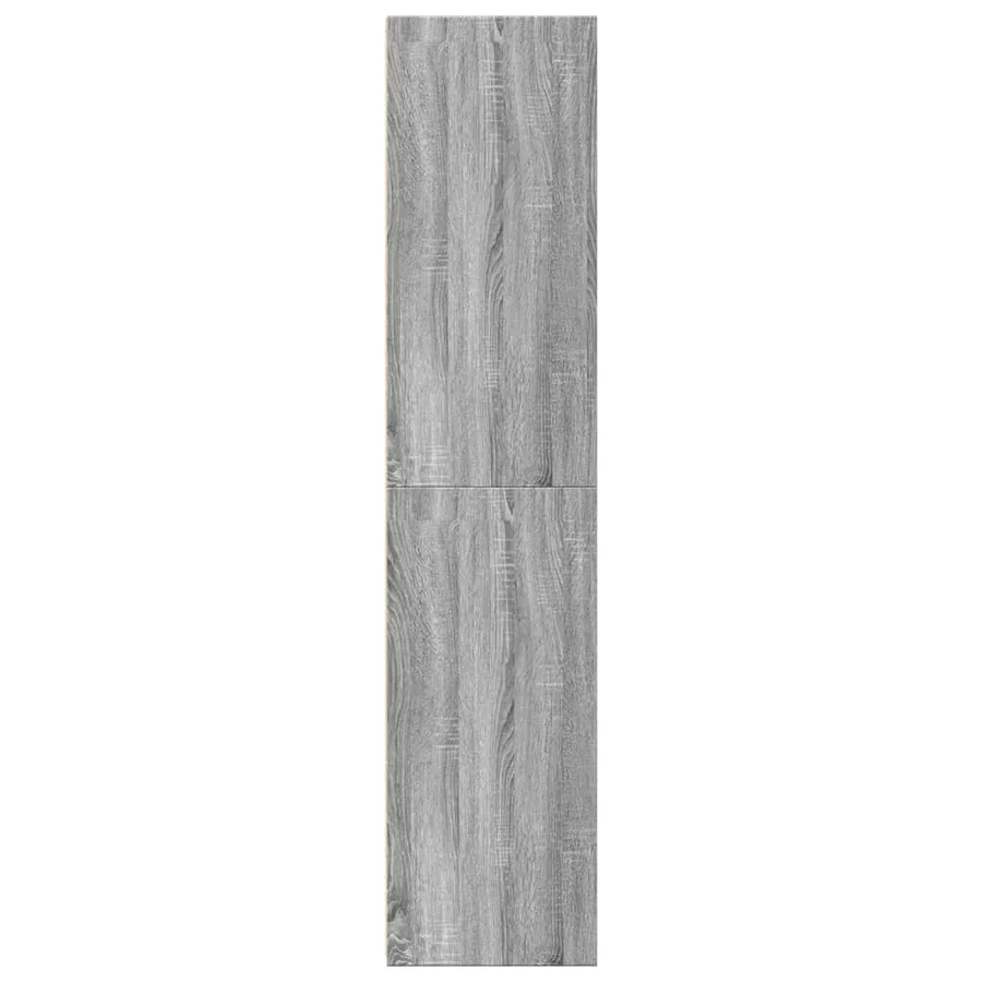 Buffet haut sonoma gris 50x41x185 cm bois d'ingénierie - 5