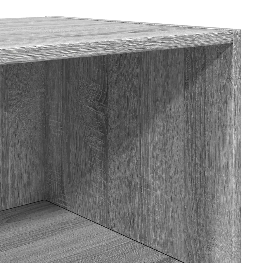 Buffet haut sonoma gris 50x41x185 cm bois d'ingénierie - 7