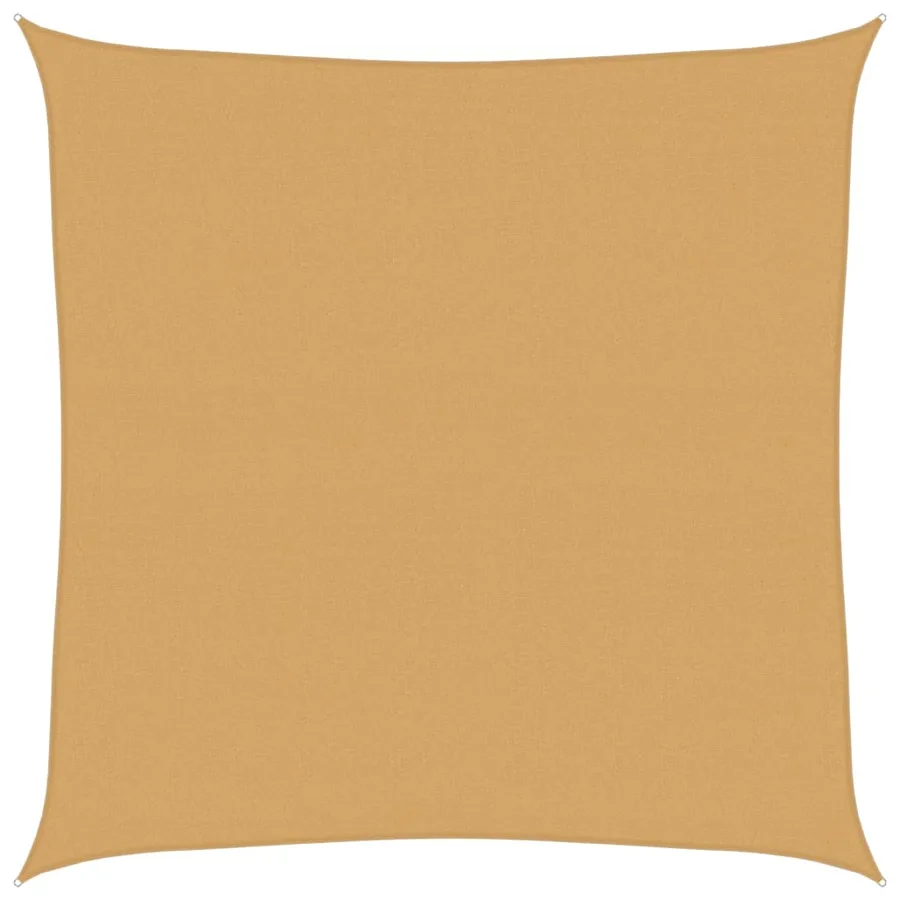 Voile d'ombrage 160 g/m² carré sable 4,5x4,5 m PEHD - 2