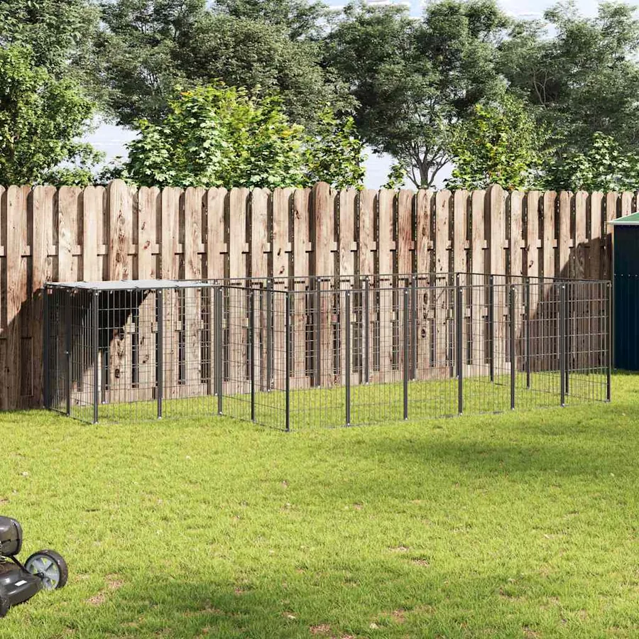 Chenil Noir 8,47 m² Acier