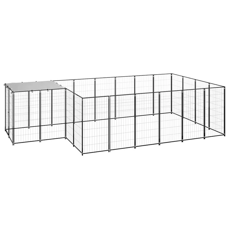 Chenil Noir 8,47 m² Acier - 2