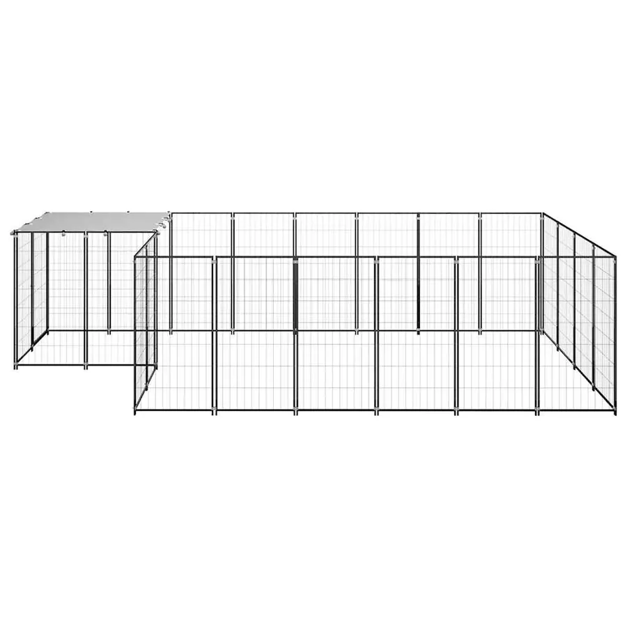 Chenil Noir 8,47 m² Acier - 3