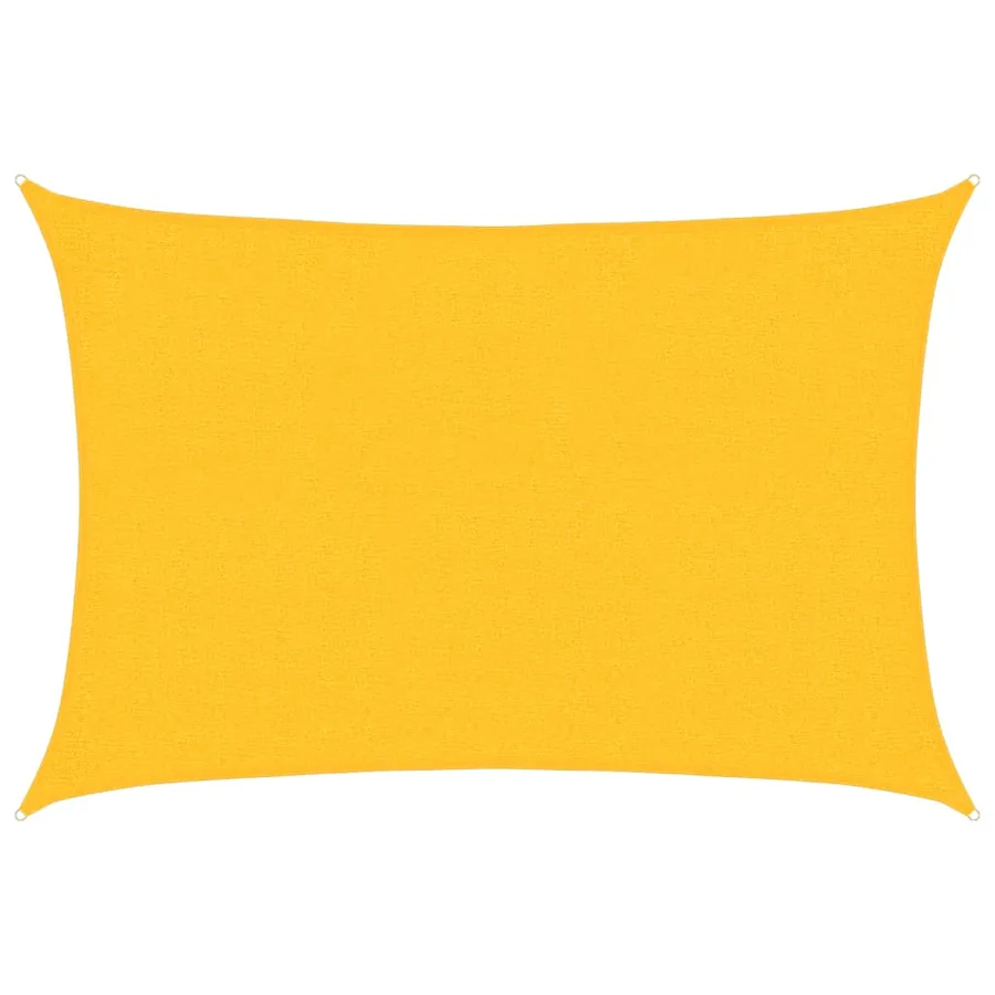 Voile d'ombrage 160 g/m² rectangulaire jaune 2x2,5 m PEHD - 2