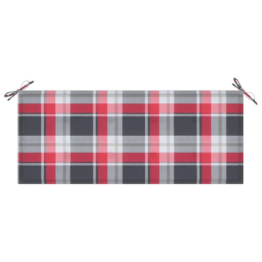 Banc de jardin avec coussin 120 cm Bois d'acacia massif - 6