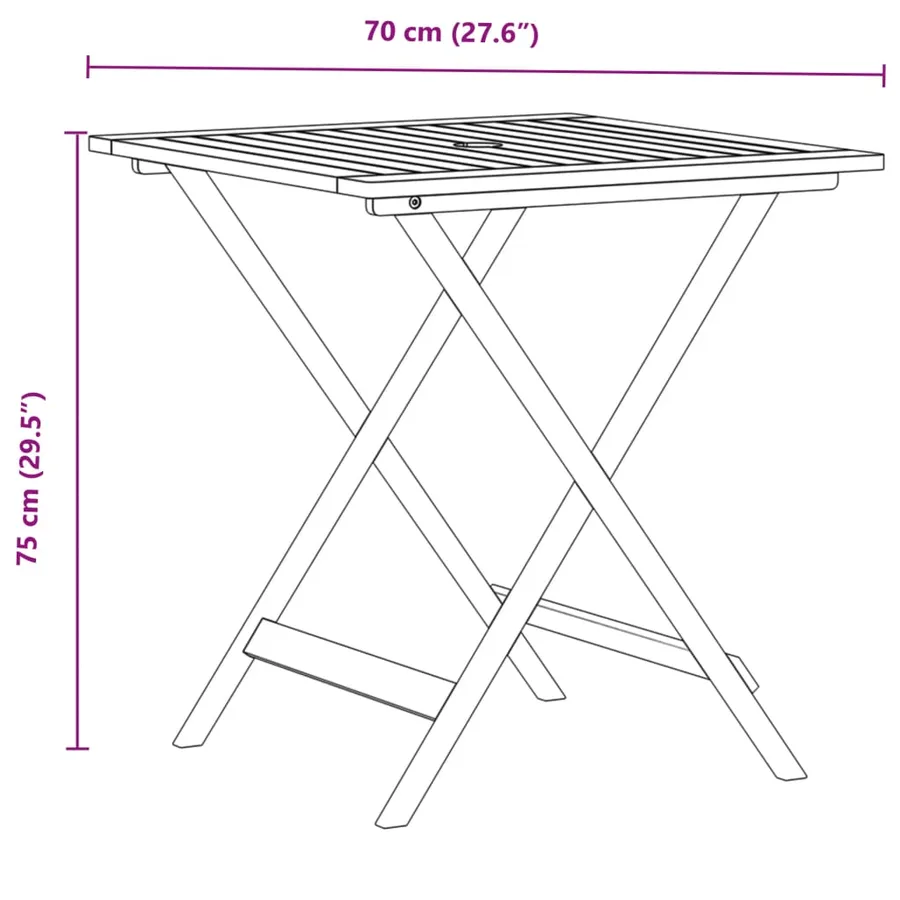 Ensemble de bistro 3 pcs bleu et blanc tissu et bois massif - 13
