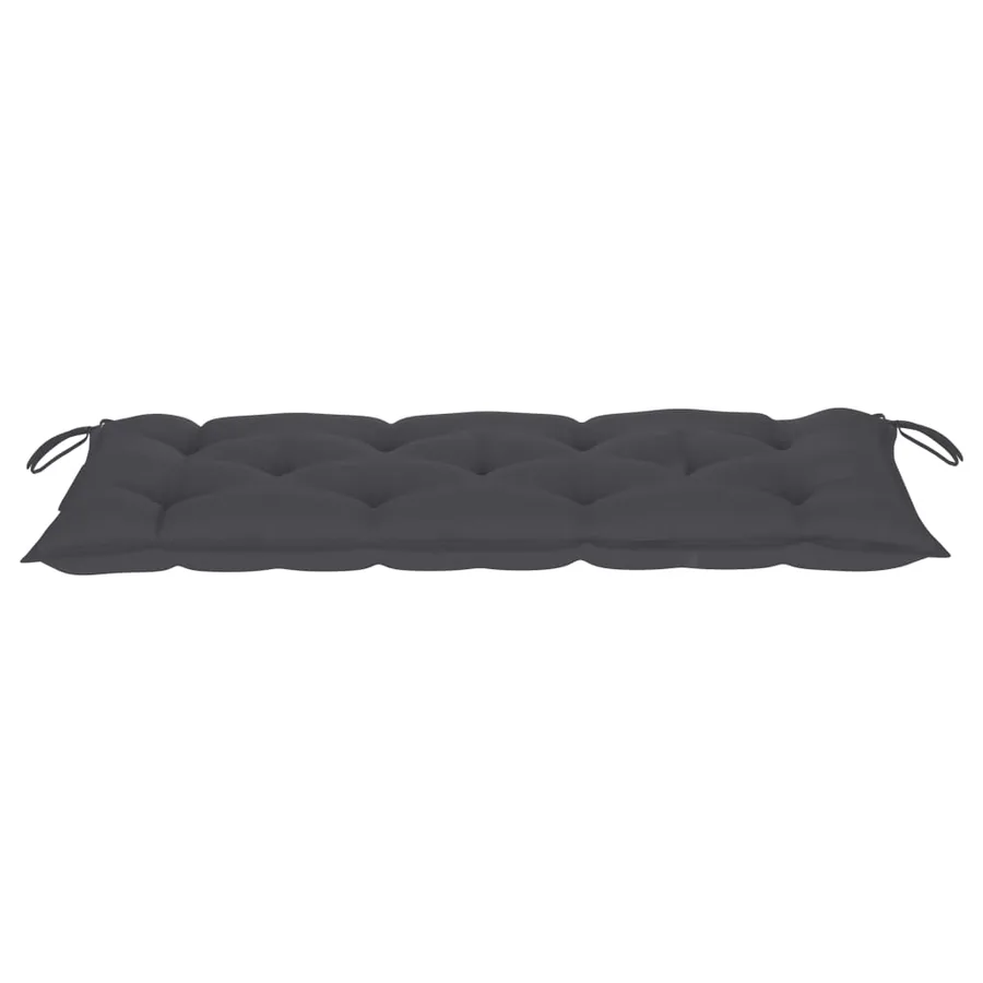 Banc de jardin avec coussin 120 cm Bois d'acacia massif - 6