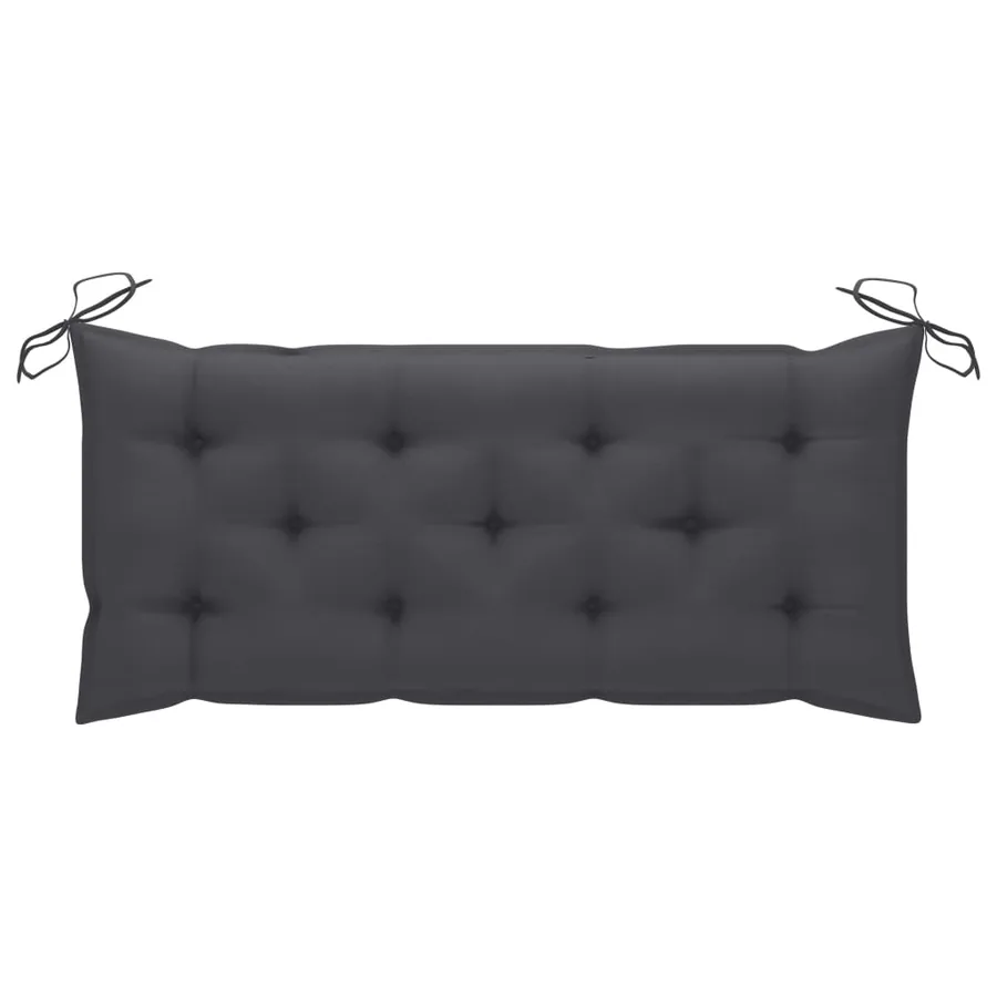 Banc de jardin avec coussin 120 cm Bois d'acacia massif - 7