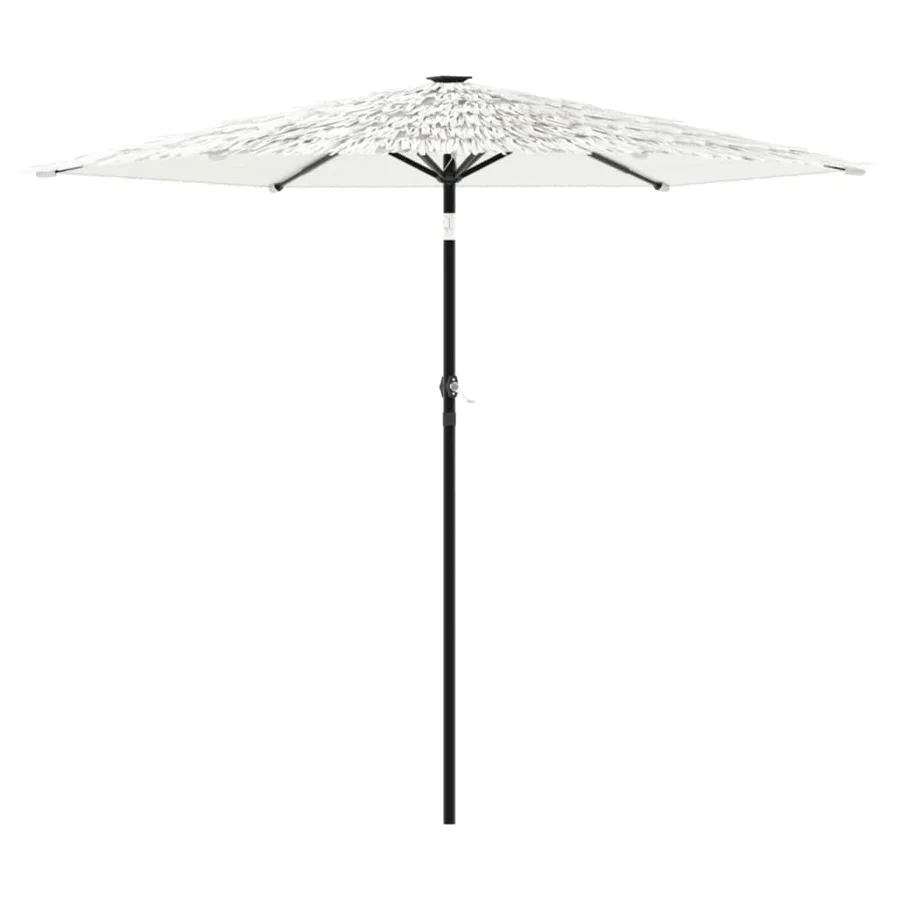 Parasol de jardin avec mât en acier blanc 268x268x226 cm - 2