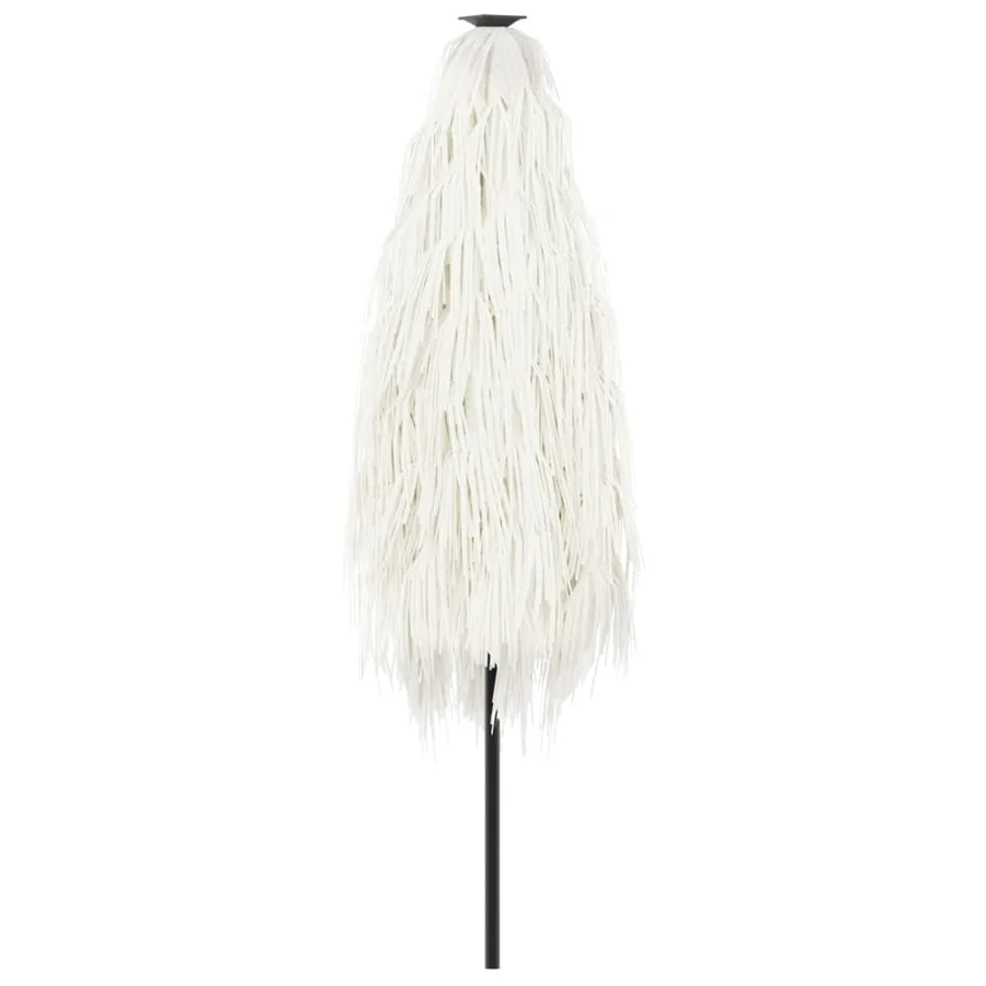 Parasol de jardin avec mât en acier blanc 268x268x226 cm - 6