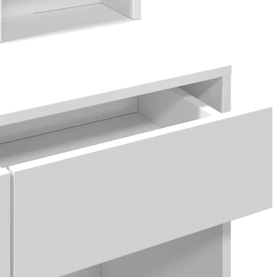 Coiffeuse avec LED blanc 80x41x144,5 cm - 11