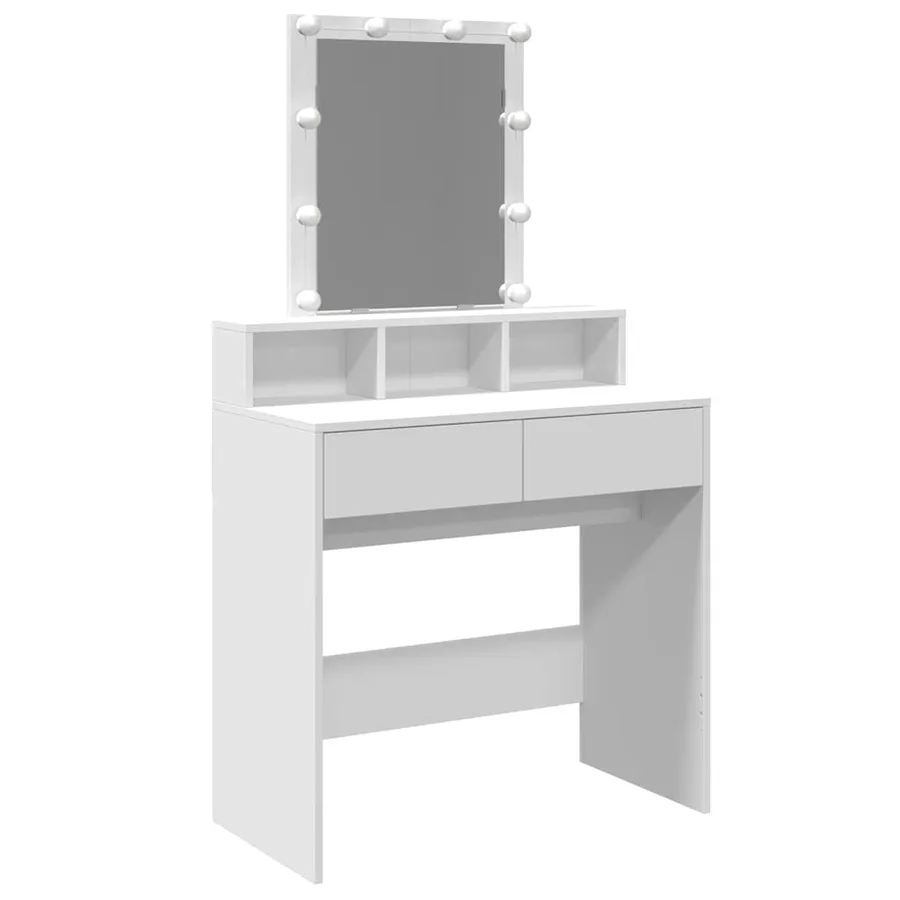Coiffeuse avec LED blanc 80x41x144,5 cm - 2