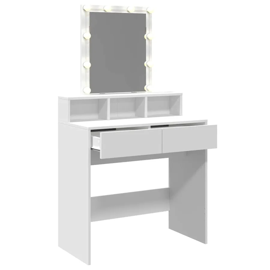 Coiffeuse avec LED blanc 80x41x144,5 cm - 8