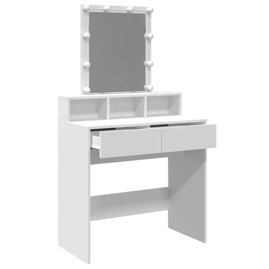 Coiffeuse avec LED blanc 80x41x144,5 cm - 9