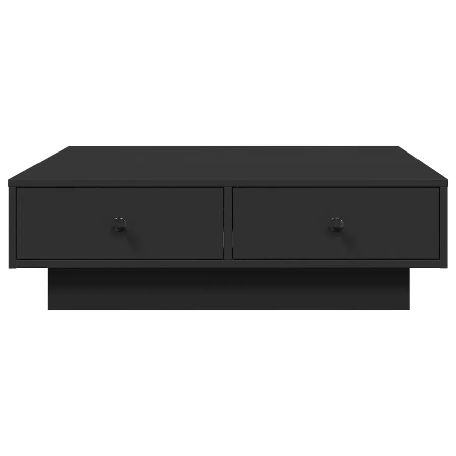 Table basse Noir 90x90x28 cm Aggloméré - 4