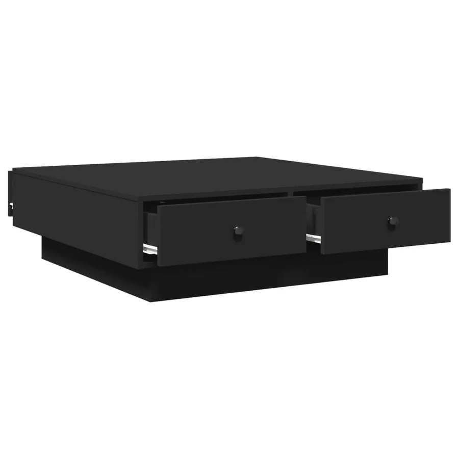 Table basse Noir 90x90x28 cm Aggloméré - 7