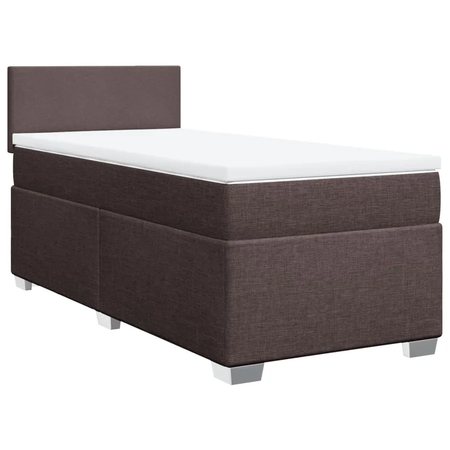 Sommier à lattes de lit avec matelas Marron foncé 80x200 cm - 2