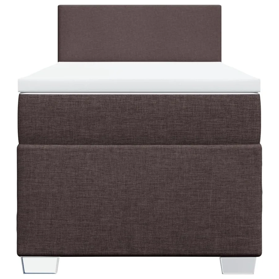 Sommier à lattes de lit avec matelas Marron foncé 80x200 cm - 4