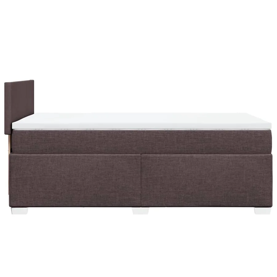 Sommier à lattes de lit avec matelas Marron foncé 80x200 cm - 5