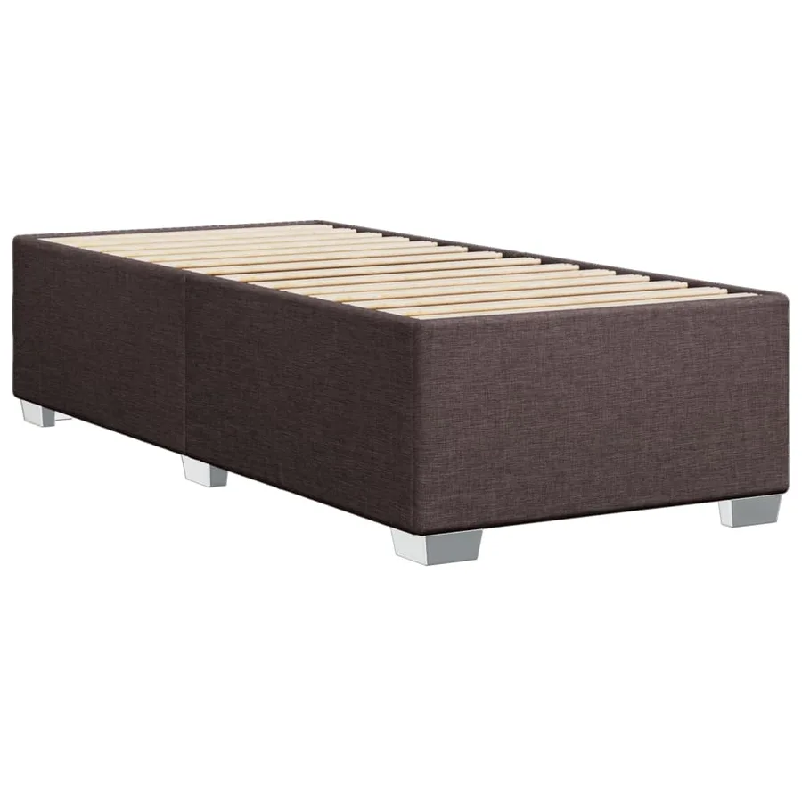 Sommier à lattes de lit avec matelas Marron foncé 80x200 cm - 8
