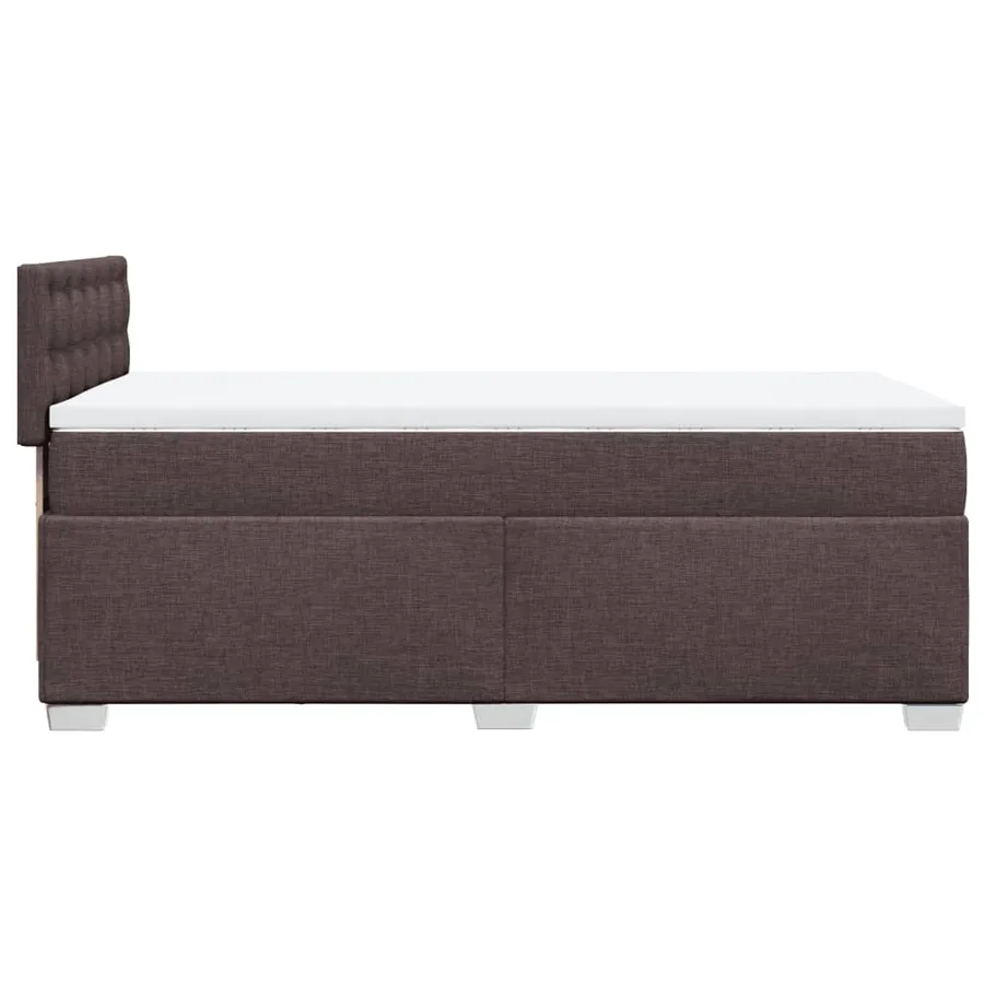 Sommier à lattes de lit avec matelas Marron foncé 80x200 cm - 5